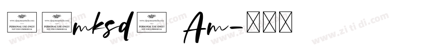 71mksd2 Am字体转换